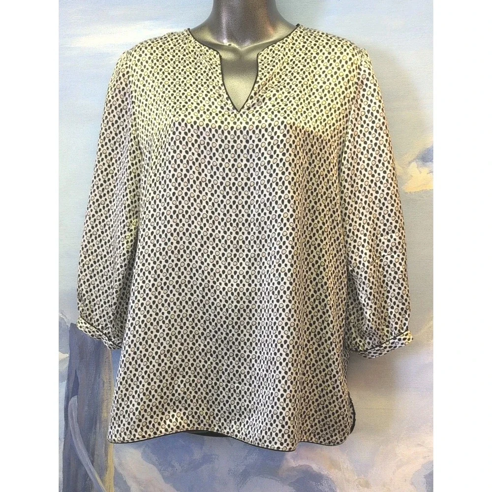 NEW! Lafayette 148 New York S Silk Kelsey Blouse